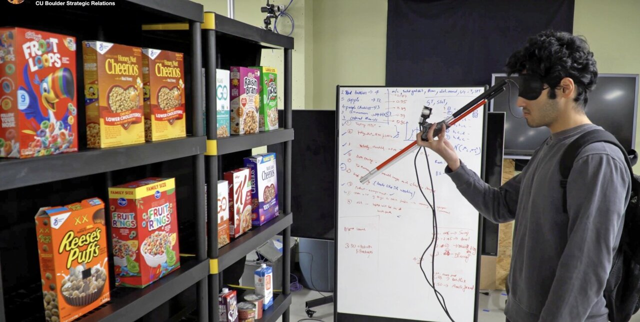 ‘Smart’ walking stick could help visually impaired with groceries, finding a seat