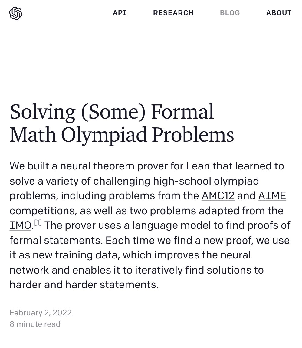 Solving (some) formal math olympiad problems
