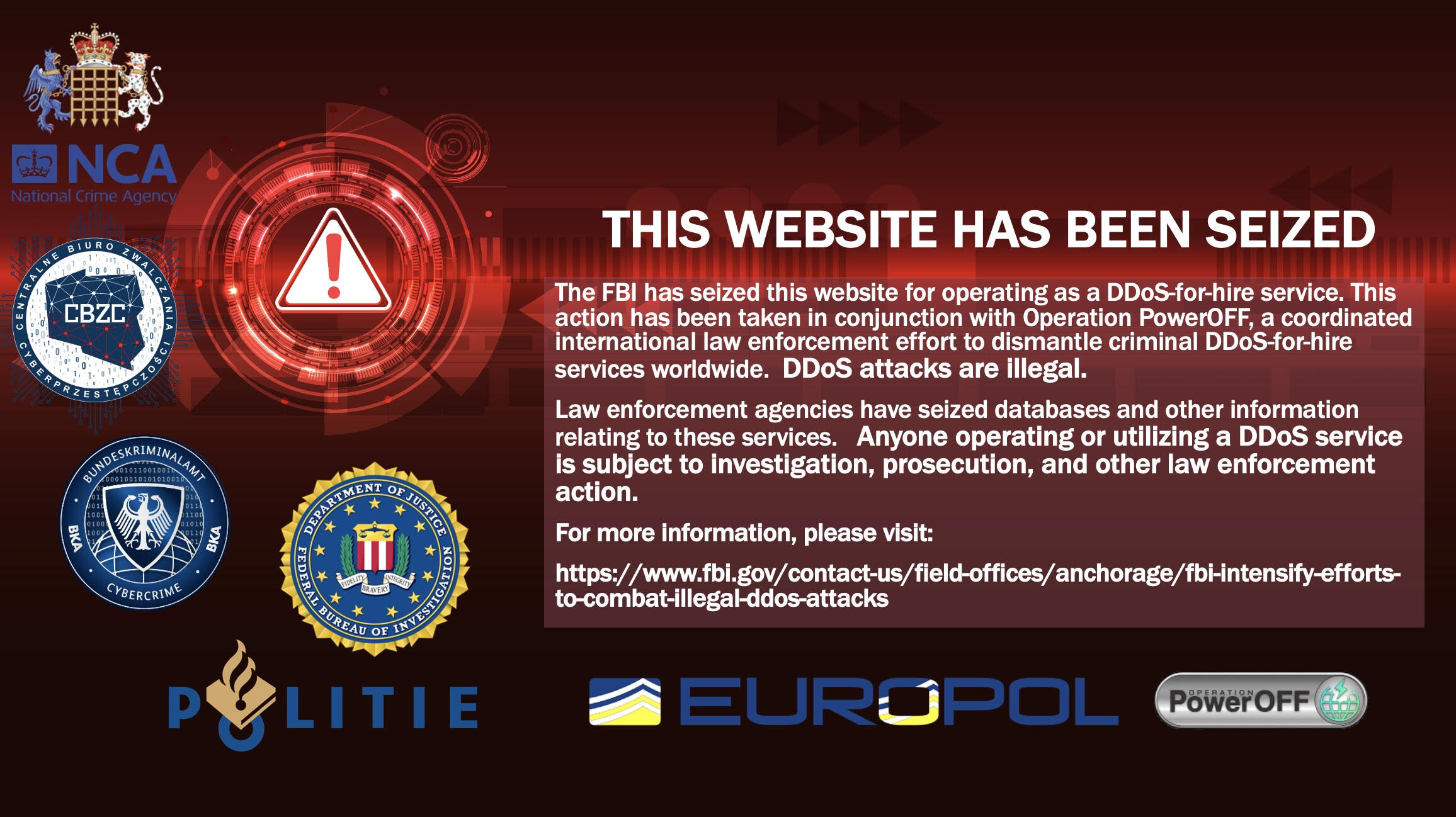 Feds seize 13 more DDoS-for-hire platforms in ongoing international crackdown
