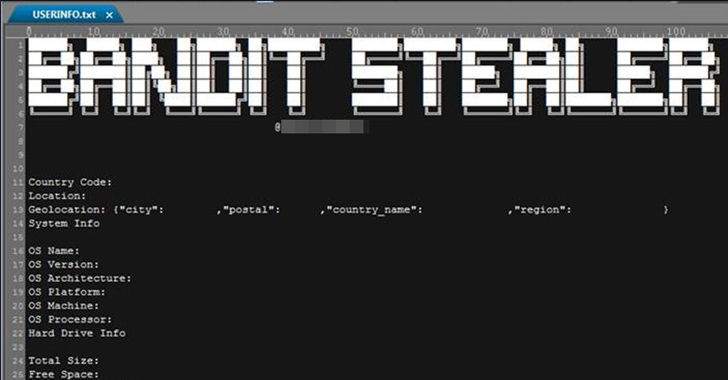 New Stealthy Bandit Stealer Targeting Web Browsers and Cryptocurrency Wallets