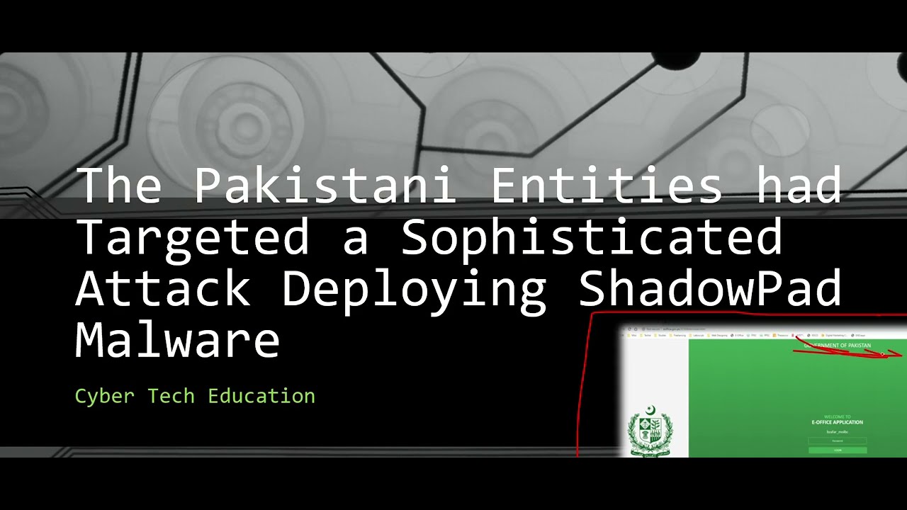 Pakistani Entities Targeted in Sophisticated Attack Deploying ShadowPad Malware