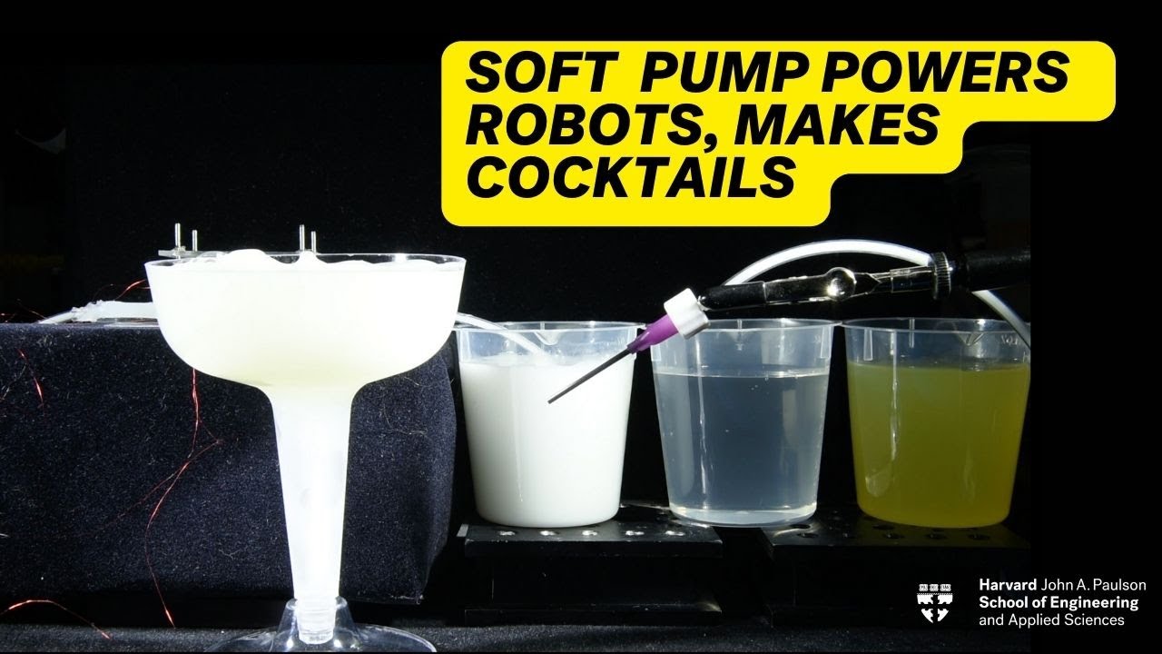 Pump powers soft robots, makes cocktails