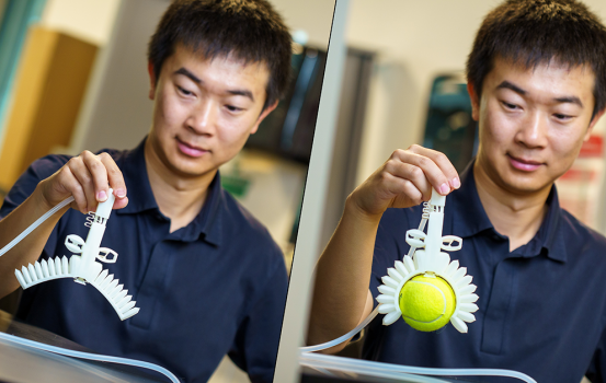 This 3D printed gripper doesn’t need electronics to function